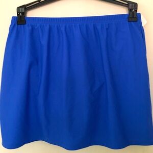 Brilliant Blue Swim Skirt by Christina. Sz 12. Laundered.
